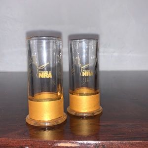 Glass shot glasses that look like shot gun shell